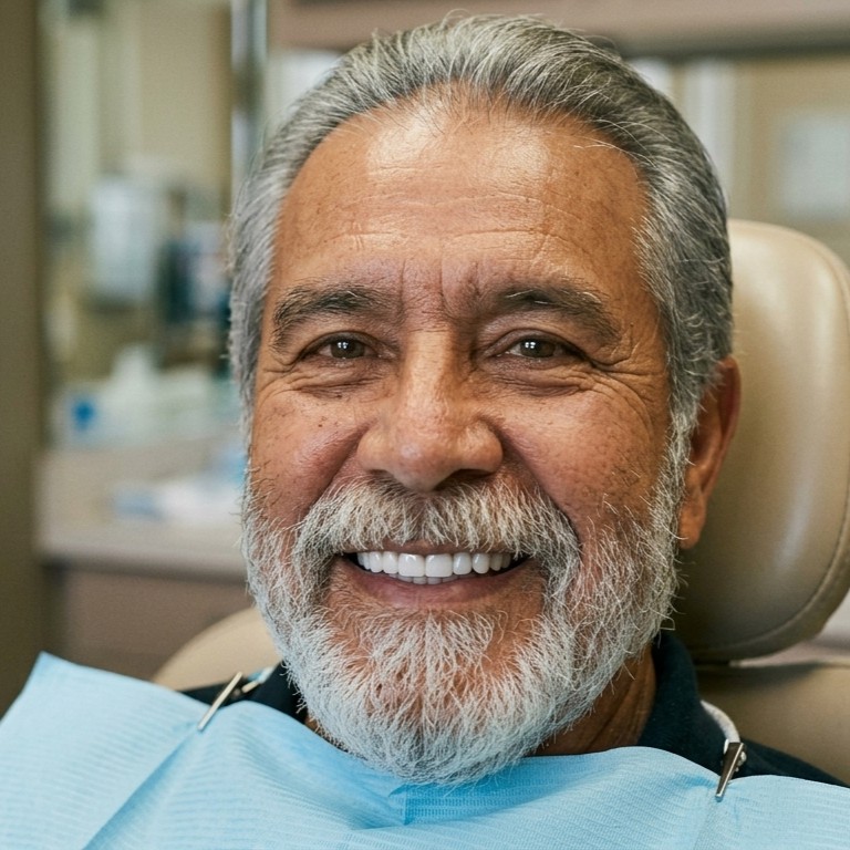 A happy older man